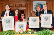 2014 Laureates Asma Jahangir, Bill McKibben, Alan Rusbridger & Basil Fernando
