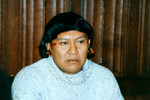 Davi Yanomami at House of Commons, 1989