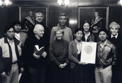 1986 Laureates Alice Stewart, Rosalie Bertell, Helena Norberg-Hodge, Robert Jungk, Evaristo Nugkuag Ikanan 