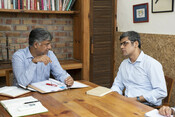 Co-founders of Legal Initiative for Forest and Environment (LIFE) Ritwick Dutta & Rahul Choudhary