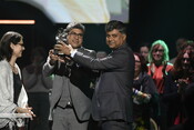 Rahul Chaudhury and Ritwick Dutta with the Award