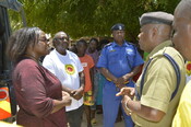 2023 Laureate Phyllis Omido with police
