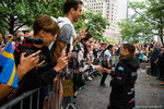 Greta Thunberg arriving in New York