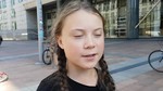 Greta Thunberg in Brussels participating at Rise for Climate
