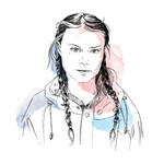 Greta Thunberg, 2019 Right Livelihood Award Laureate (Illustration)