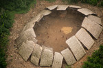 The communal house of a group of Yanomami