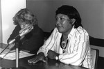Davi Yanomami and Fiona Watson in London, 1991