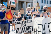 Greta Thunberg climate strike in Berlin, August 2020