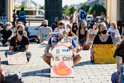 Greta Thunberg climate strike in Berlin, August 2020